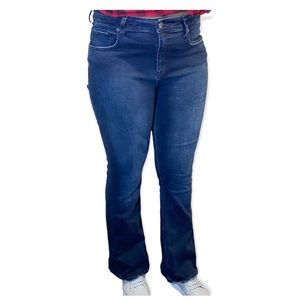 Tokyo Darling High Waisted Flare Raw Hem Jeans  Size 14